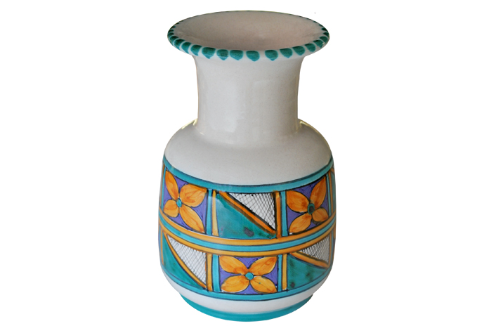 Small Patina Green Vase